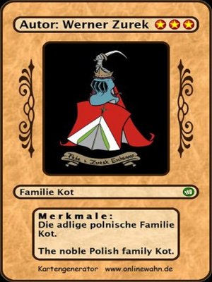 cover image of Die adlige polnische Familie Kot. the noble Polish family Kot.